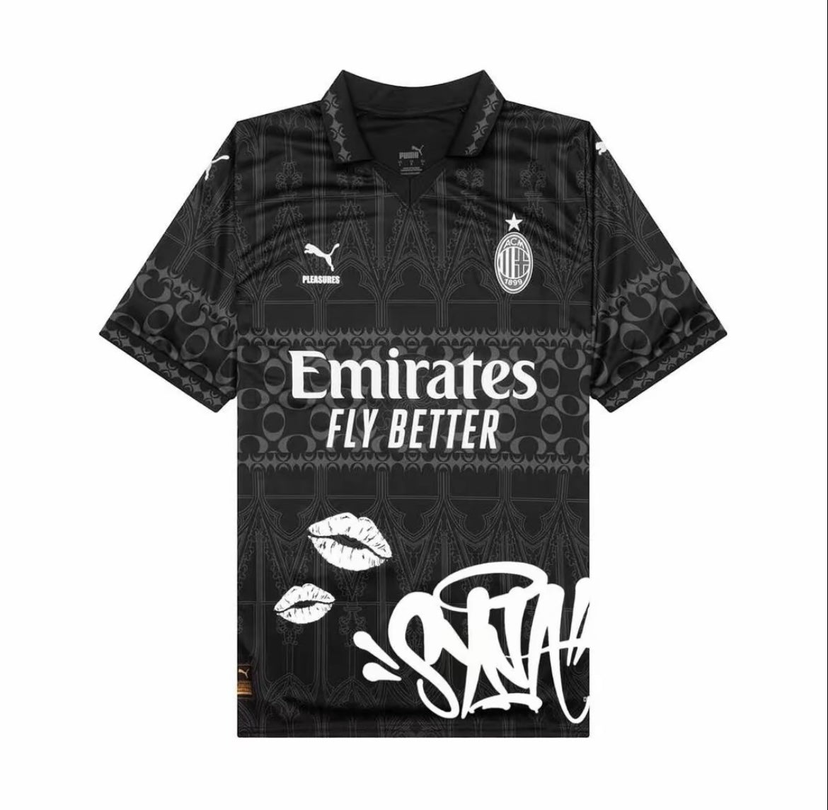 MAILLOT AC MILAN KISS BLACK